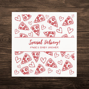 Baby Shower Pizza Party Italienische Sonderlieferu Serviette