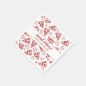 Baby Shower Pizza Party Italienische Sonderlieferu Serviette (Ecke)