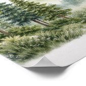 Baby-Shower-Plakatpapier (Halbglanz) Poster (Ecke)