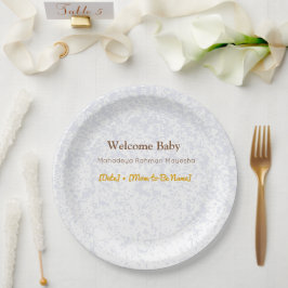 Baby Shower Plates | Hunny Bear Theme Pappteller