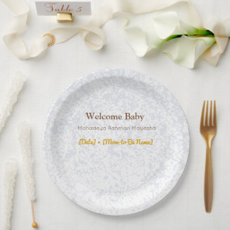 Baby Shower Plates | Hunny Bear Theme Pappteller