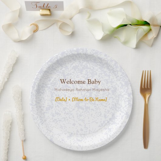 Baby Shower Plates | Hunny Bear Theme Pappteller (Hochzeit)