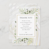 Baby Shower Poem Spring Verlasse Grünflächen Dankeskarte (Vorne/Hinten)