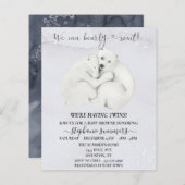 Baby Shower Polar Bären Cubs Winter Twins (Vorne/Hinten)