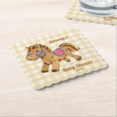 Baby-Shower-Pony-Unterlage Untersetzer (angewinkelt)