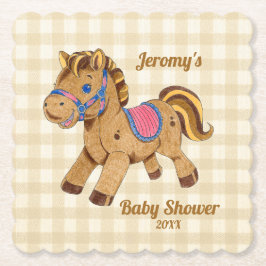 Baby-Shower-Pony-Unterlage Untersetzer