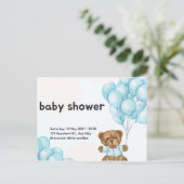 Baby Shower Postkarte (Stehend Vorderseite)