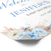 Baby Shower Pumpkin Begrüßungszeichen Poster (Ecke)