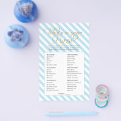 Baby Shower Purplay Flyer (Einzeln)