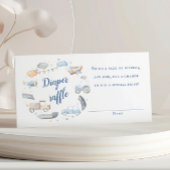 Baby Shower Raffle Ticket für den Boy Transportwag Begleitkarte