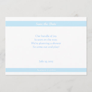 Baby Shower Rett-the-Dates Blue Save The Date