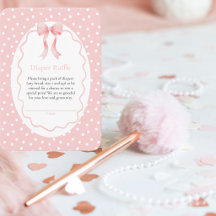 Baby Shower Rosa Punkte Baby Mädchen Windel Tombol