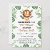 Baby Shower Safari Save The Date (Vorderseite)