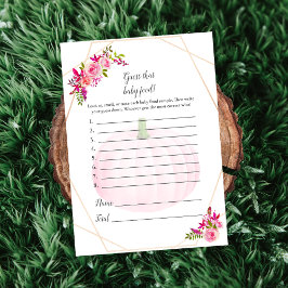 Baby Shower schätzt, dass Baby Food Game Pumpkin Einladung