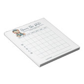 Baby Shower schätzt den Date Game Activity Notepad Notizblock (angewinkelt)