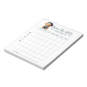 Baby Shower schätzt den Date Game Activity Notepad Notizblock (Rotiert)