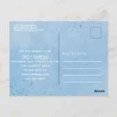 Baby Shower Schiff Ahoy Es ist ein Boy Simple Naut Postkarte (Rückseite)