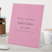 Baby-Shower-Schild, das den Geschenktisch aufwerte Sockelschild (In Situ)