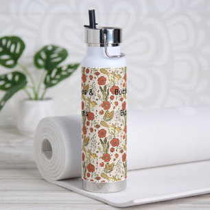 Baby Shower Schmetterlinge & Blüten Poetische Bl Trinkflasche
