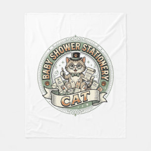 Baby Shower Schreibwaren Katze Baby Shower Schreib Fleecedecke