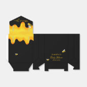 Baby Shower schwarze Hummel Honig vielen Dank Geschenkschachtel (Ungefaltet)