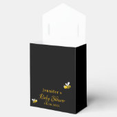 Baby Shower schwarze Hummel Honig vielen Dank Geschenkschachtel (Geöffnet)