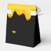 Baby Shower schwarze Hummel Honig vielen Dank Geschenkschachtel (Rückseite)