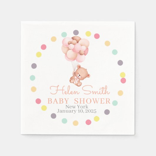BABY SHOWER SERVIETTE (Vorderseite)