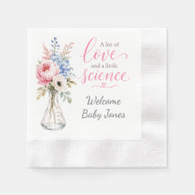 Baby Shower Serviette, die den IVF-Weg hervorhebt