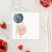 Baby-Shower-Serviette Mädchen oder Junge Serviette (Beispiel)