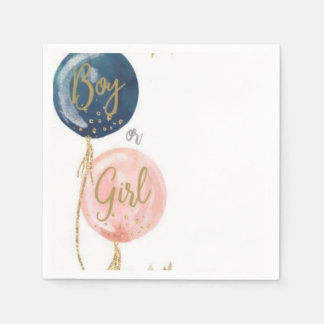Baby-Shower-Serviette Mädchen oder Junge Serviette