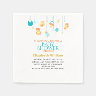 Baby Shower Servietten mit einem einzigartigen dek