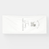 Baby Shower Sign, Baby stroller decorations, custo Banner (Horizontal)