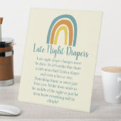 Baby Shower Sign für Spiele Sockelschild (In Situ)