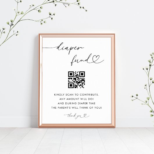 Baby Shower Sign Poster