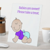 Baby shower signs sockelschild (In Situ)