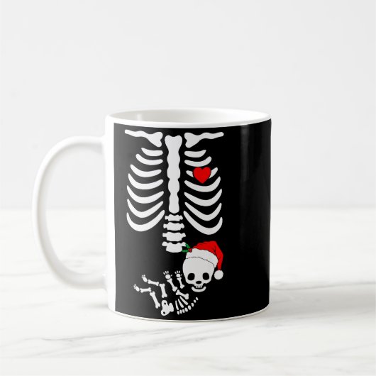 Baby Shower Skeleton Christmas Santa Pregnancy Ann Kaffeetasse (Links)