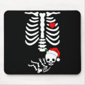 Baby Shower Skeleton Christmas Santa Pregnancy Ann Mousepad (Vorne)
