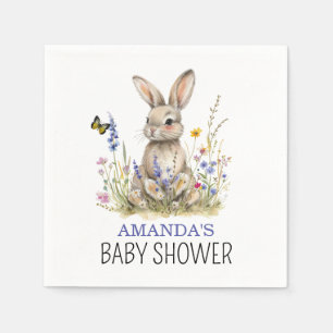 Baby Shower Some bunny Wildblumen Serviette
