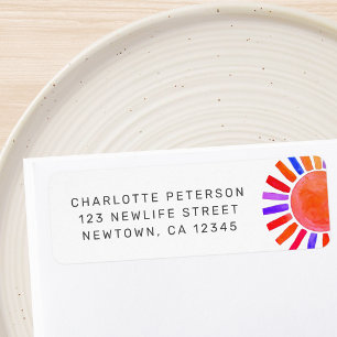 Baby-Shower-Sonnen-Rücksendeadresse