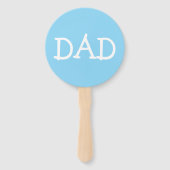 Baby-Shower-Spiel War es Mama oder Papa Fächer (Rückseite)