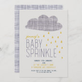 BABY SHOWER SPRINKLE EINLADUNG (Vorne/Hinten)