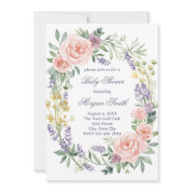 Baby Shower Sprinkle Einladung – Aquarell