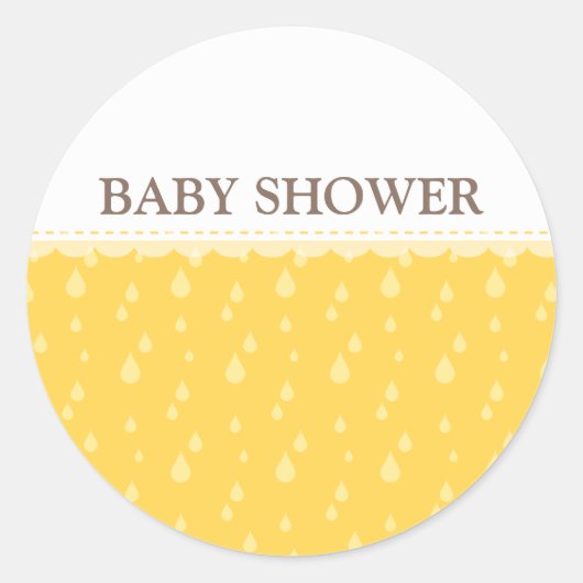 BABY SHOWER STICKER :: Regen fällt 10 (Vorderseite)