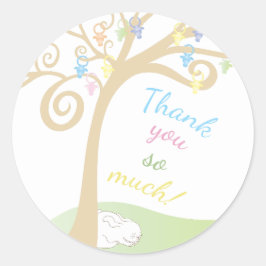 Baby Shower Stickers Paci Bunny