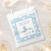 Baby Shower Stork Blue Sky und Wolken Geschenktütchen (Ausgeschnitten)
