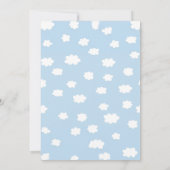 Baby Shower Stork Einladung Blue Sky Bible Verse (Rückseite)