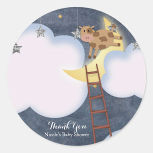 Baby Shower Storybook Kinderreim individuell Favor Runder Aufkleber