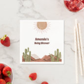 Baby Shower Sun Desert Cactus Baby Shower Serviette (Beispiel)