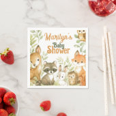 Baby Shower Süße Babytierchen Serviette (Beispiel)